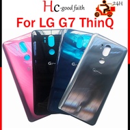 New high quality Back Cover For LG G7 G7+ ThinQ G710 G710EM Rear Battery Glass Door Housing Replacement Parts