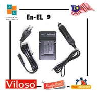 Viloso EN-EL9 EN-EL9a Battery Charger for NIKON D40 D40X D60 D3000 D5000Digital Camera