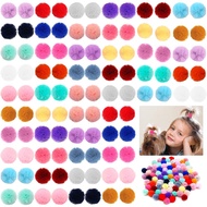 100pcs Riben Rambut Anjing Kecil, Riben Rambut Anjing Comel Bentuk Bola Bulat dengan Getah, Riben Bu