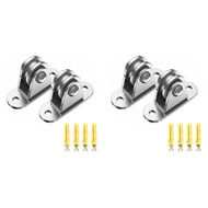 Carbon Steel Pulley Block Small Pulley Block Silent Pulley Material Handling and DIY Kits Moving 4PC