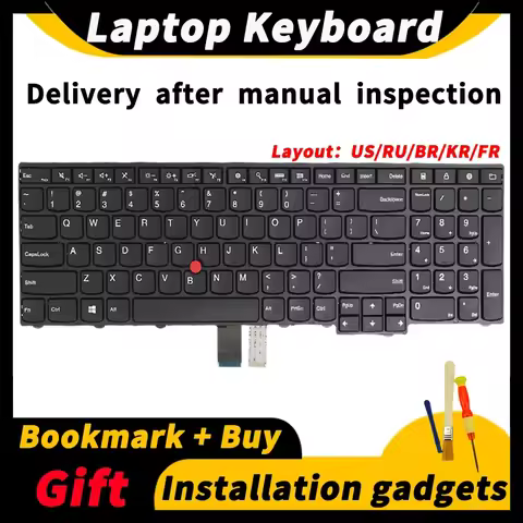 Laptop Replacement Keyboard for Lenovo ThinkPad T550 T560 T540 T540P L540 L560 L570 W540 W541 P50S U
