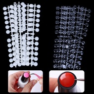 AD-1 Set Nail Color Cards Exquisite Nail Decor Plastic Women Nail Swatches Sticks Display Tips for Nail Polish Bottle Cap