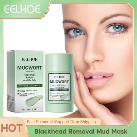 Centella Clay Stick Mask Cleaning Pores Blackheads Clogged Pores Cleansing Brightening Skin Tone Hya