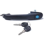 Car Door Handles 6N0837207C/6N0837207D for Polo Hatchback Cars, with Lock Core and 2 Keys