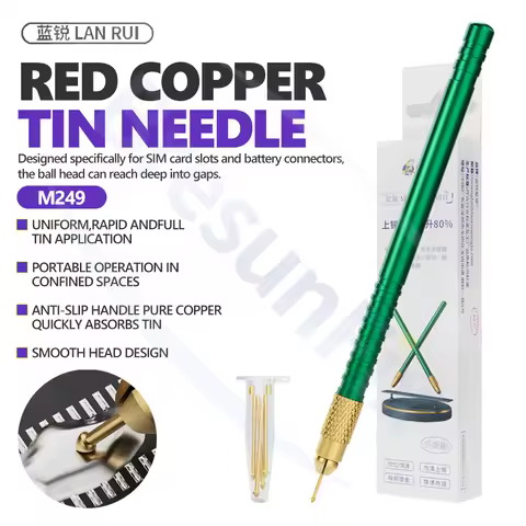 LANRUI M24 Pure Copper Soldering Pins for Mobile Phone Repair Motherboard Soldering Card Slot Connec