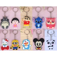 VELLA Korean Cute Cartoon Unisex Key Chain Men Bag Women's Dompet Beg Doraemon Key Chain Cute Lelaki Wallet Purse Wanita