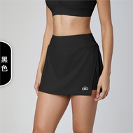 Alo Foreign Trade Al Yugao Womens Summer Skirt Fake Two-Piece Anti-Light Yoga Skirt Running Fitness 
