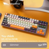 SMAILWOLF MK87 Bàn Phím Cơ Không Dây Bluetooth 87 Phím Full Phím Tùy Chỉnh Cho Laptop Chơi Game Cắm 