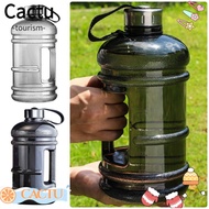 CACTUS 1Pcs Sports Drink Bottle, PETG Portable Water Bottle,  2L Large Capacity With Handle Gallon B
