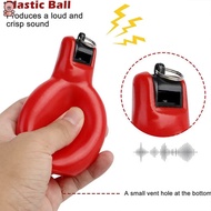 Whistle PVC sports hand whistle life-saving whistle squeeze whistle sports whistle with lanyard YKD