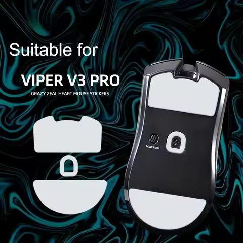 1 Pack Original Esports Tiger ICE V2 Mouse Skates Mouse Feet For Razer Viper V3 PRO White Arc PTFE M