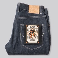 BLACK COBRA DENIM SELVEDGE ACCENT