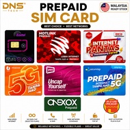 🔥READY🔥 Prepaid SIM Card Prabayar Sim Kad YES UMOBILE HOTLINK HALOTELCO EASTEL CELCOMDIGI ONEXOX