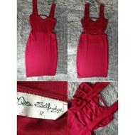 MISS SELIFDGE Dress Bust 32" Red