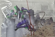 全新未使用 なか卯 X EVA 新世紀福音戰士 EVANGELION 抽選 瓷碗 朗基努斯之槍 膠匙 初號機 立牌