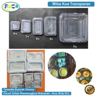 Mika Kemasan Makanan Kue Transparan Mika Plastik Tebal Bening Tempat Penyimpanan Makanan Plastik Mik