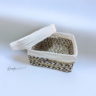 HAMPERS BOX PARCEL BOX PARCEL GIFT BOX WITH LID SEAGRASS WOVEN HAMPERS BOX/