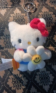 (鎖匙扣現貨) 韓國 文創品牌 Wiggle Wiggle x Hello Kitty limited keyboard keyring slippers 拖鞋 花花 哈囉吉蒂 貓 特別 限量版 公仔