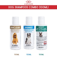 CANAAN ANI RANGE DOG SHAMPOOS COMBO 100ML Set Kombo Syampu Untuk Anjing
