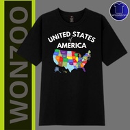 T-SHIRT SOUVENIR BY AMERICA/USA-UNITED STATES OF AMERICA, BRITISH VIRGIN ISLANDS, CRIBBEAN, POERTO R