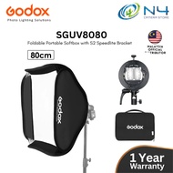 Godox S2 80×80cm Foldable Softbox Kit with Bowens Mount & S2 Bracket for V1, AD200Pro, AD400Pro, V86