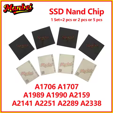 Laptop SSD Nand IC 256GB 512GB 1TB 2TB for Macbook Pro 13" 15" 16" A1706 A1707 A1989 A1990 A2141 A22