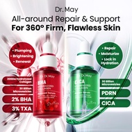 Dr May Hydrolyzed Collagen Serum 30ml | BHA Renewal | CICA Repair | Firming & Barrier Care Duo