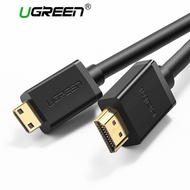 Ugreen High Quality Mini HDMI to HDMI Cable 1m 2m 3m Male to Male 2.0V HDMI Cable 4K 3D for Tablet C