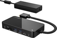 iVANKY 12-in-2 FusionDock 1+ for MacBook USB C Docking Station with 180W Power Supply, 2*HDMI 2.0, U