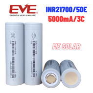 ถ่านชาร์จ 21700 5000mA EVE INR21700/50E แบตเตอรี่ Li-ion 3.7V 5000mA ถ่านกล้อง ของเล่น จักยานไฟฟ้า แ