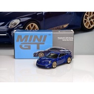 1/64 MINIGT 405 Porsche 911(992) GT3 Touring Gentian Blue Metallic 仅拆封拍照，目测无暇，发货前视频确认，包普快。