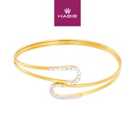 HABIB 925 Silver Bangle 163 OM2 DOUBLE-1