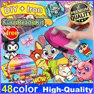 Perler Beads Fuse Beads Kit 48 Colors DIY Fuse Beads Kit 3D Puzzle Set Toy Beads Set Crafts Supplies