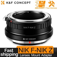 K&F Concept Nik-Nik Z Lens Adapter Ring for Nikon F/AF AI AI-S Lens to Nikon Z6 Z7 Mount Camera for