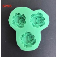 Silicone mold for 3 little roses