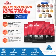 AGYM Nutrition Titan Mass- Z Weight Gainer 2kg - 13 Flavours