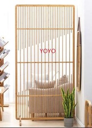 L0220竹屏臥室遮擋隔斷和疊客廳移動日式屏風隔斷墻簡約中式（包運送）