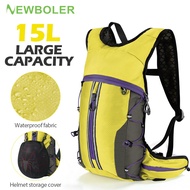 NEWBOLER Ultralight Hiking Bicycle Backpack 15L Running Backpack Hydration Bladder