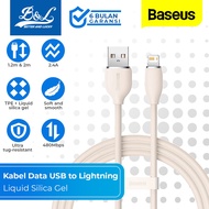IPHONE BASEUS Jelly Liquid Silica Gel Data Cable USB to Lightningiphone 2. 14A.2M 2M