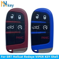 NH KEY 5Buttons Shell Fob For R/T Trackhawk Scat Pack/392/HEMI/Challenger/DAYTONA For SRT Hellcat Re
