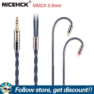 Nicehck dây tai nghe Hi-Fi Đồng 6N OCC dây cáp tai nghe Tai nghe 2 chân Dây chuyền nâng cấp tai nghe