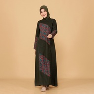 Unik Gamis batik kombinasi polos JMubarok Berkualitas