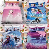 frozen 冰雪奇緣 床單套裝 床上用品 床笠 枕頭袋 枕套 被套 elsa anna olaf 雪寶 魔雪奇緣 家居 日用品 艾莎