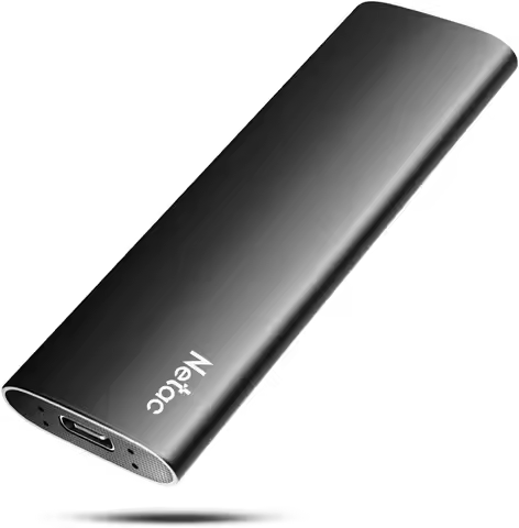 500GB Portable SSD USB 3.2 Gen 2 Type-C External Solid State Drive Fast Backup Slim Storage for Trav