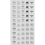 Suis 3D Label Sticker/ Switch Label PVC Sticker / Sticker Suis / Sticker Label Elektrik / Sticker La