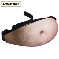 LAKAMIRY Funny Pack, Creative  Belly Belt Bag, Novelty Funny Storage Bag Men