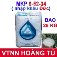 MKP Fertilizer - 0-52-34- Made in Germany - 25 KG BAG