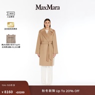 MaxMara【秋冬新降】 2024秋冬新品女装绵羊毛长袍大衣6016094106 驼色 34
