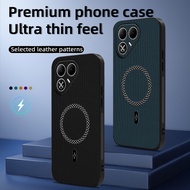 Casing for Tecno Pova 8 5G Pova8 LK6 Phone Case Leather Wireless Charging Car Magnetic Adsorb Holder