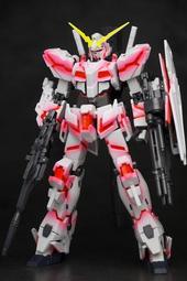 【百花屋】魂商店限定 ROBOT魂 鋼彈UC RX-0 UNICORN 獨角獸鋼彈 發光仕樣 附精神感應框架 (黑光燈)